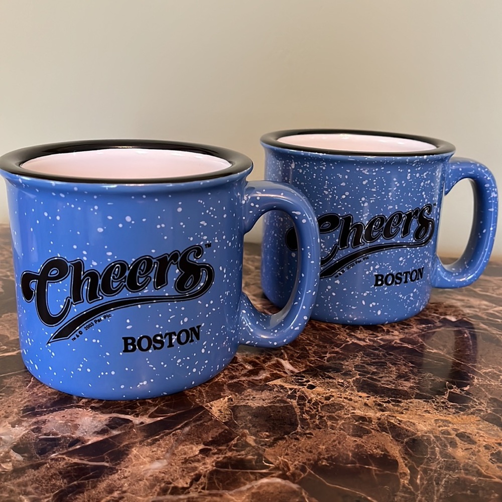 M Ware Cheers Ceramic Mugs Set of 2